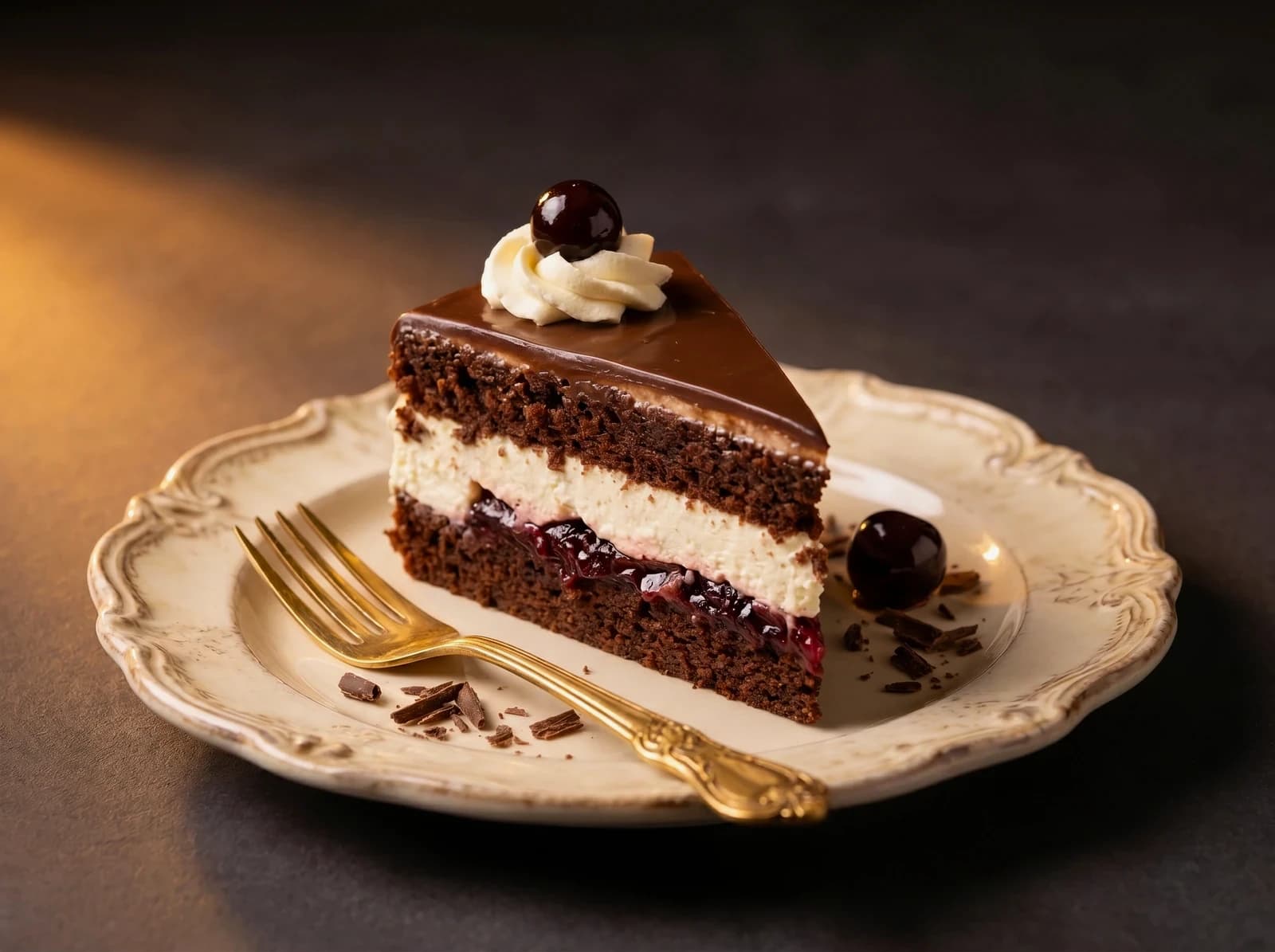 Chocolate and Cream Cake
